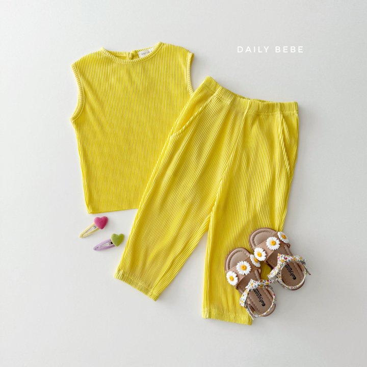 Daily Bebe - Korean Children Fashion - #Kfashion4kids - Jogger Pleats Set - 3