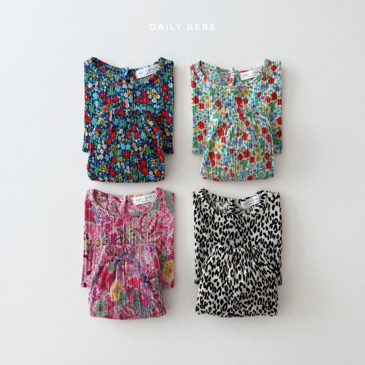 Daily Bebe - Korean Children Fashion - #Kfashion4kids - Countryside Vacation Pleats Set