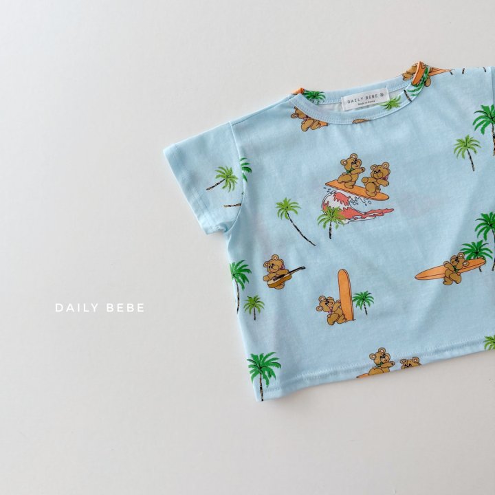 Daily Bebe - Korean Children Fashion - #Kfashion4kids - Palm Bear Tee - 10
