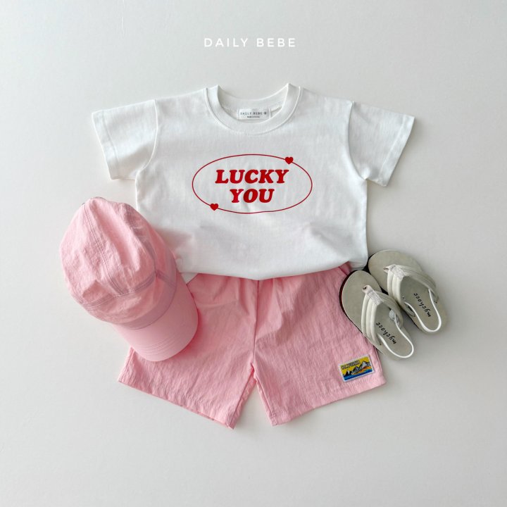 Daily Bebe - Korean Children Fashion - #Kfashion4kids - Lucky You Short Sleeve Tee - 7