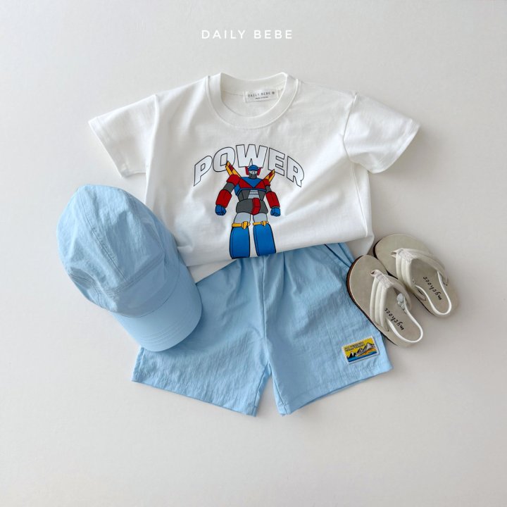 Daily Bebe - Korean Children Fashion - #kidzfashiontrend - Power Robot Short Sleeve Tee - 4
