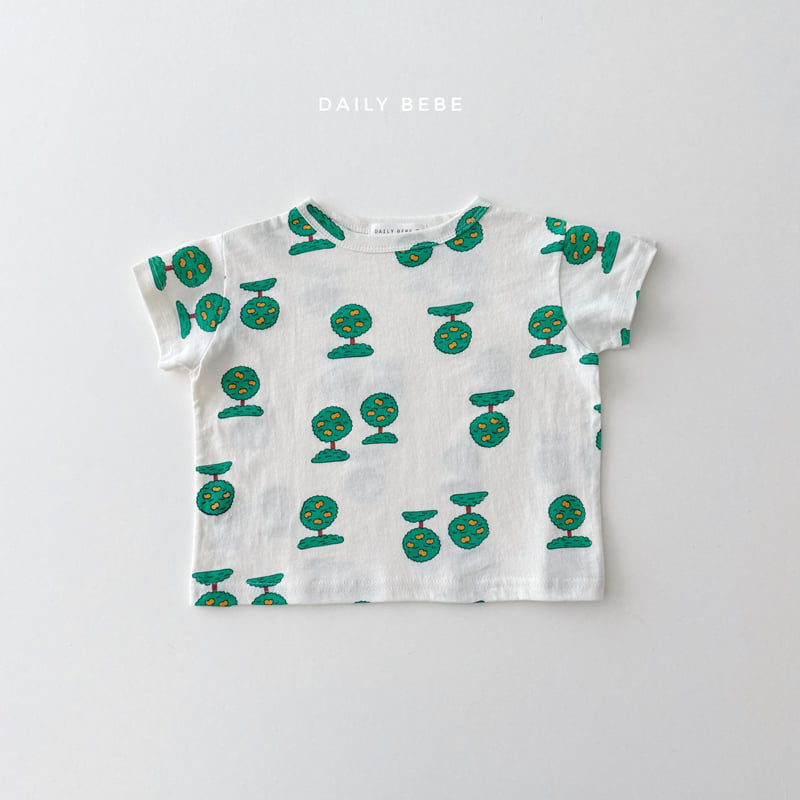 Daily Bebe - Korean Children Fashion - #childofig - Pattern Short Sleeve Tee - 6