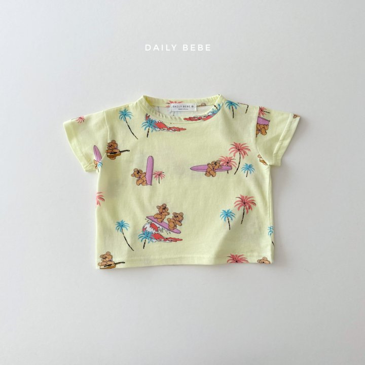 Daily Bebe - Korean Children Fashion - #childofig - Palm Bear Tee - 2