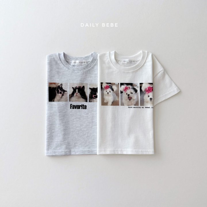 Daily Bebe - Korean Children Fashion - #childofig - 3-Panel Short Sleeve Tee