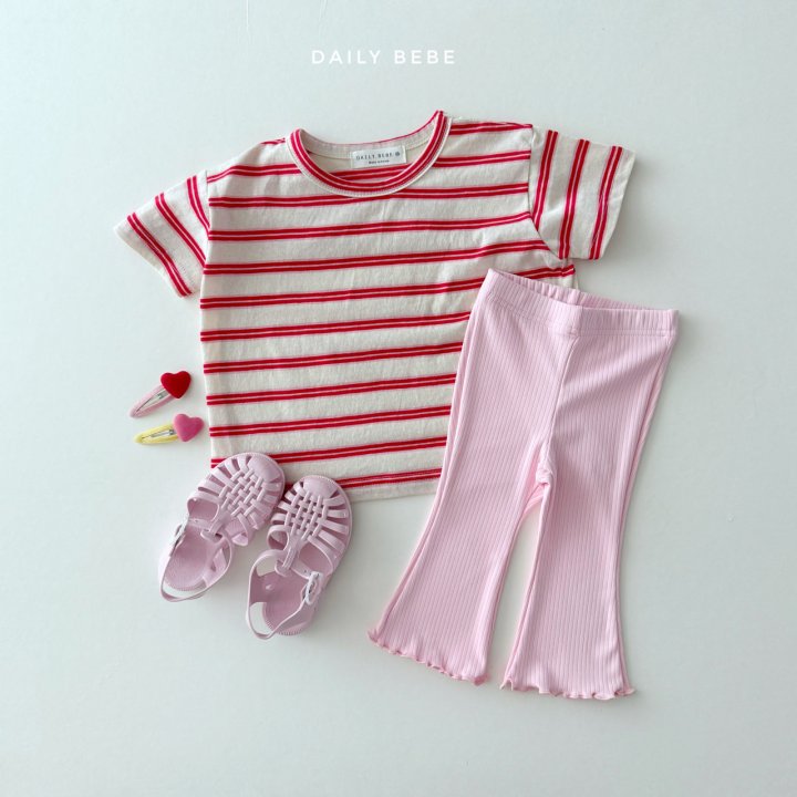 Daily Bebe - Korean Children Fashion - #childofig - Short Sleeve Tee Set - 8