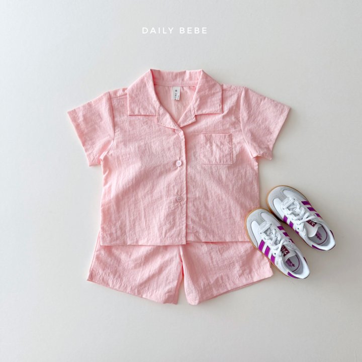 Daily Bebe - Korean Children Fashion - #childofig - Rustling Top Bottom Set - 2