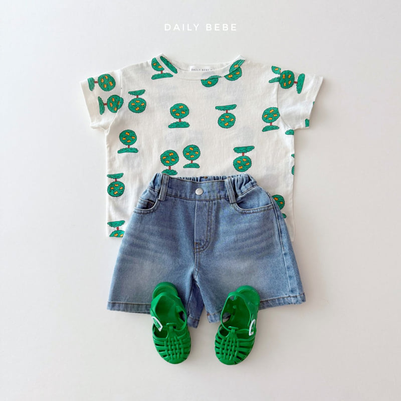 Daily Bebe - Korean Children Fashion - #childrensboutique - Pattern Short Sleeve Tee - 7