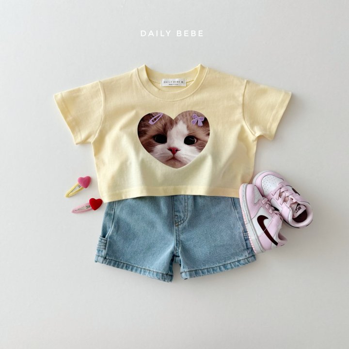 Daily Bebe - Korean Children Fashion - #childrensboutique - Loop Denim Shorts - 8