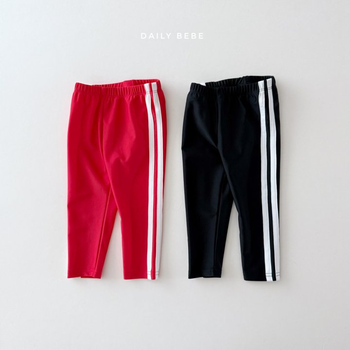 Daily Bebe - Korean Children Fashion - #childrensboutique - Double Stripe Water Leggings