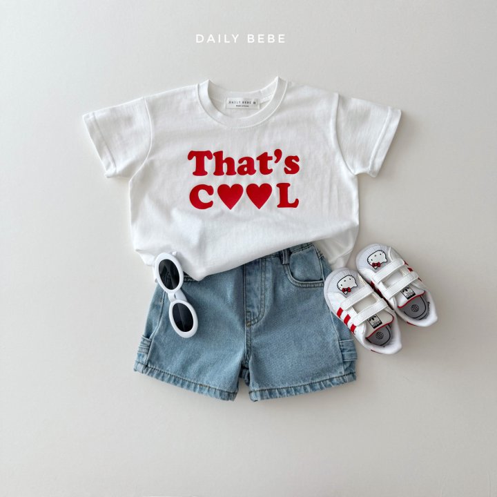 Daily Bebe - Korean Children Fashion - #designkidswear - Loop Denim Shorts - 9