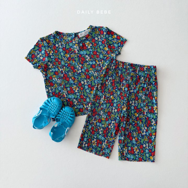 Daily Bebe - Korean Children Fashion - #fashionkids - Countryside Vacation Pleats Set - 11