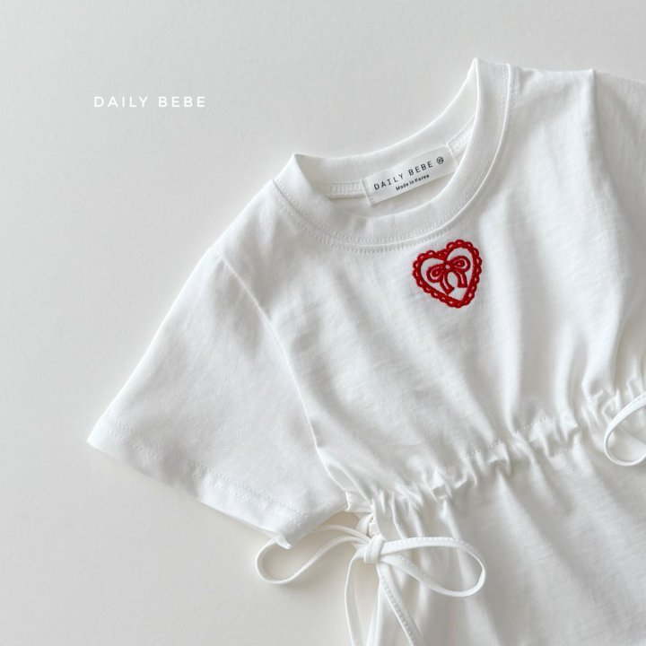 Daily Bebe - Korean Children Fashion - #fashionkids - Side Ribbon Dress - 3