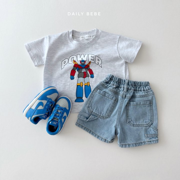 Daily Bebe - Korean Children Fashion - #fashionkids - Loop Denim Shorts - 11