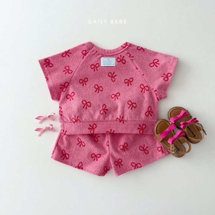 Daily Bebe - Korean Children Fashion - #kidsshorts - Terry Set - 5
