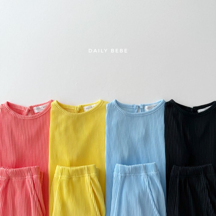 Daily Bebe - Korean Children Fashion - #kidsstore - Jogger Pleats Set