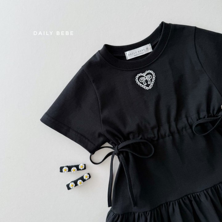 Daily Bebe - Korean Children Fashion - #kidsstore - Side Ribbon Dress - 5