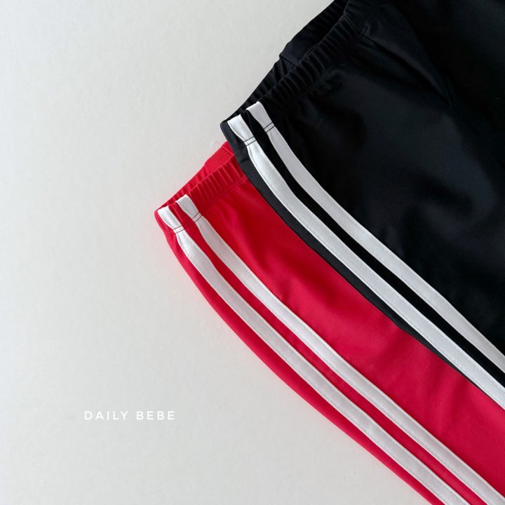 Daily Bebe - Korean Children Fashion - #kidsstore - Double Stripe Water Leggings - 6