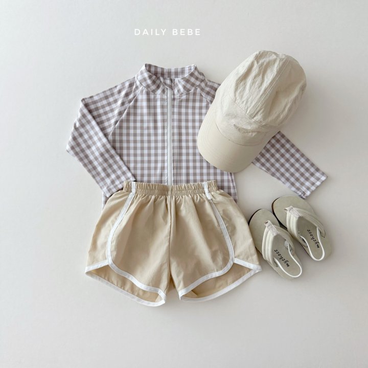 Daily Bebe - Korean Children Fashion - #kidsstore - Check Swim Set - 3