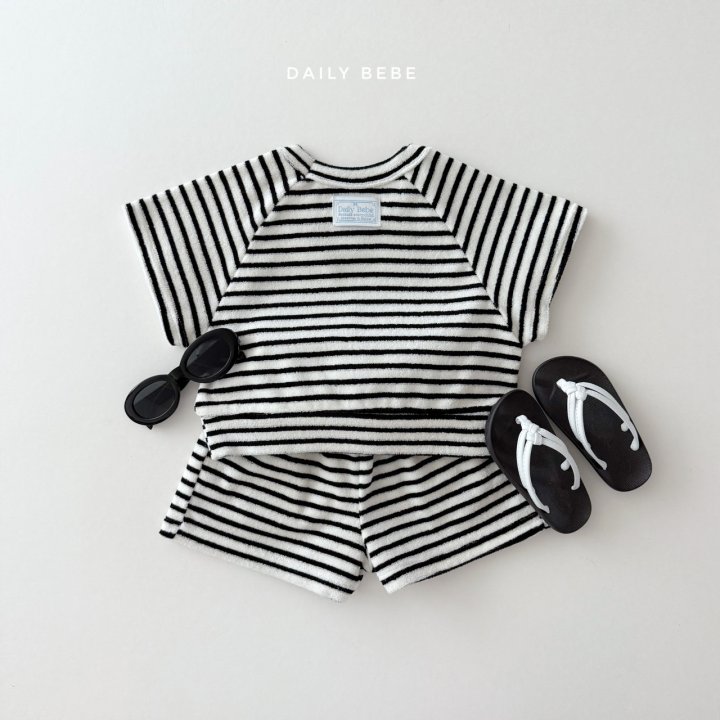 Daily Bebe - Korean Children Fashion - #kidzfashiontrend - Terry Set - 7
