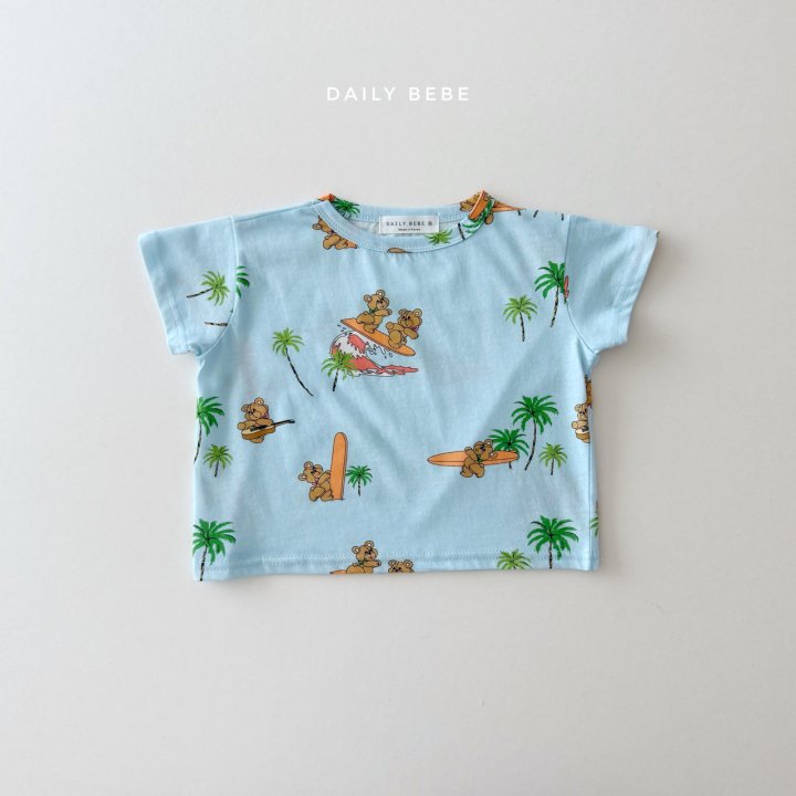 Daily Bebe - Korean Children Fashion - #kidzfashiontrend - Palm Bear Tee - 9