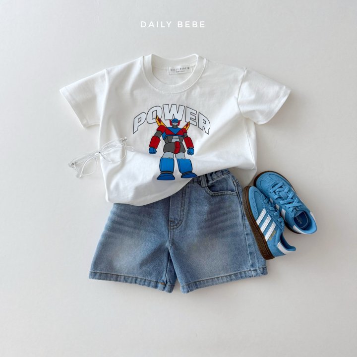 Daily Bebe - Korean Children Fashion - #kidzfashiontrend - Power Robot Short Sleeve Tee - 3