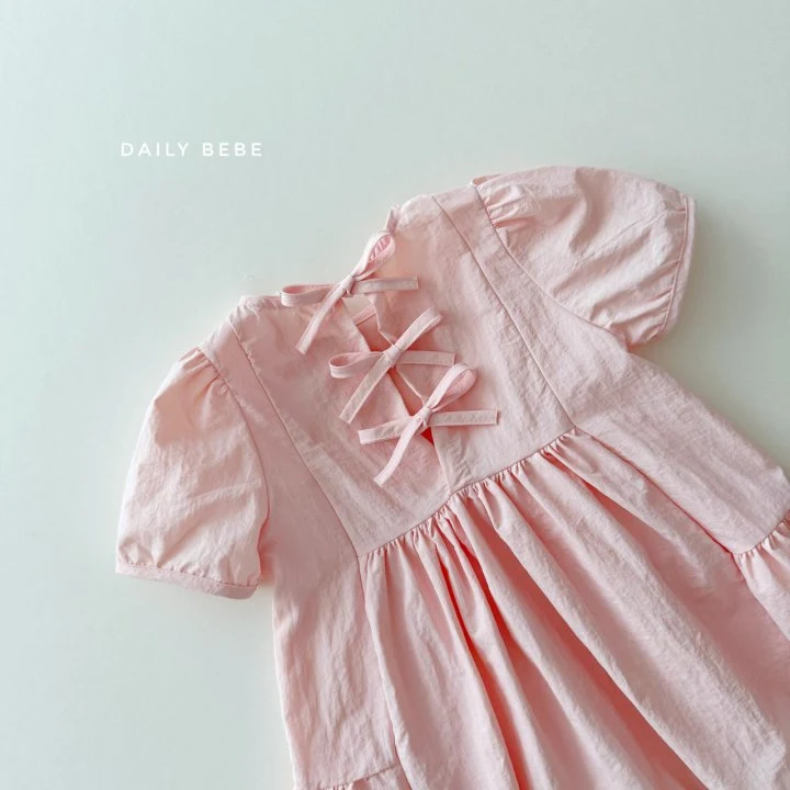 Daily Bebe - Korean Children Fashion - #kidzfashiontrend - Rustling Dress - 8