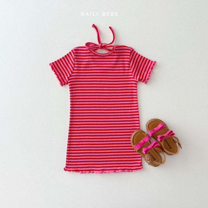 Daily Bebe - Korean Children Fashion - #kidzfashiontrend - Tight Fit Dress - 5