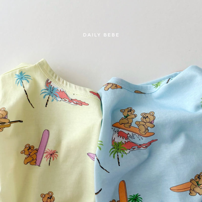 Daily Bebe - Korean Children Fashion - #littlefashionista - Palm Bear Tee - 11