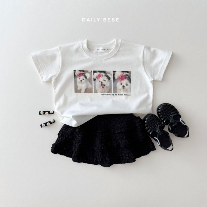 Daily Bebe - Korean Children Fashion - #littlefashionista - 3-Panel Short Sleeve Tee - 10