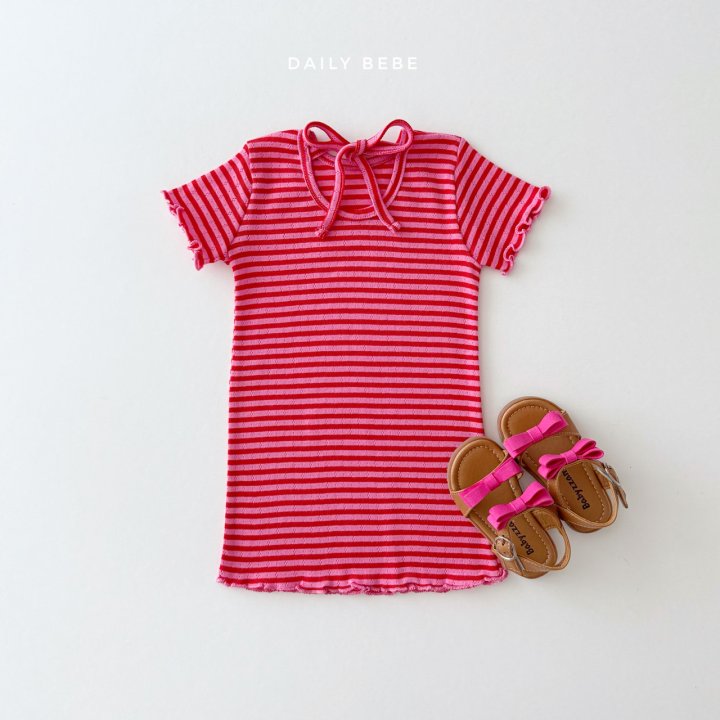 Daily Bebe - Korean Children Fashion - #littlefashionista - Tight Fit Dress - 7