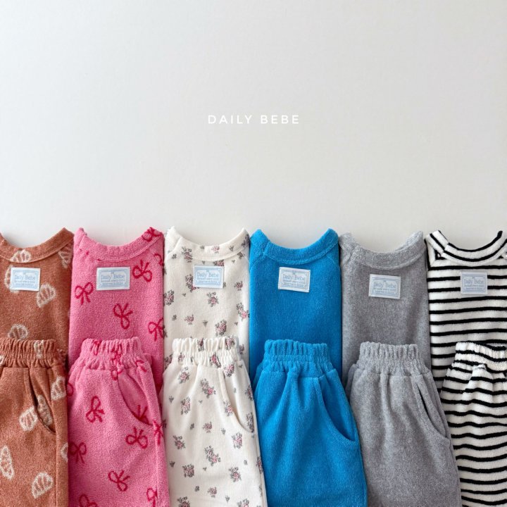 Daily Bebe - Korean Children Fashion - #magicofchildhood - Terry Set - 10