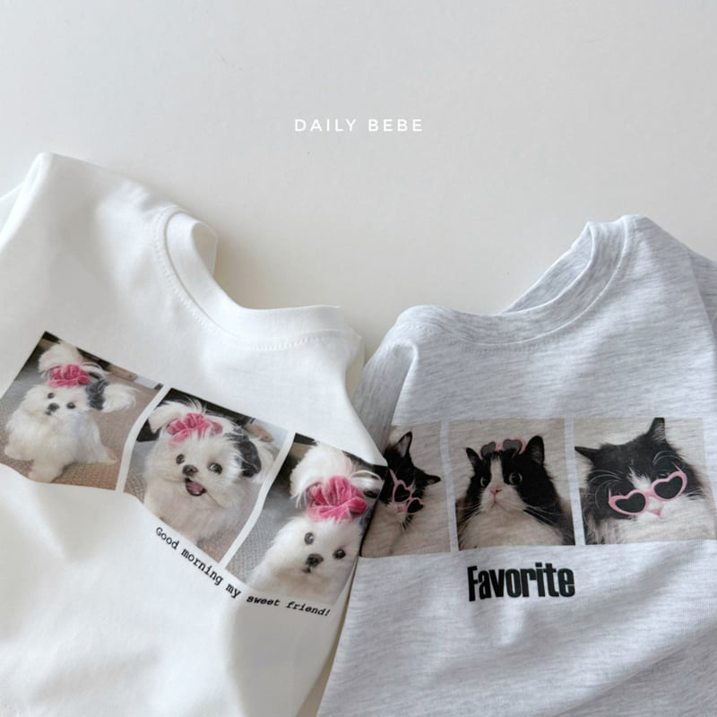 Daily Bebe - Korean Children Fashion - #magicofchildhood - 3-Panel Short Sleeve Tee - 11