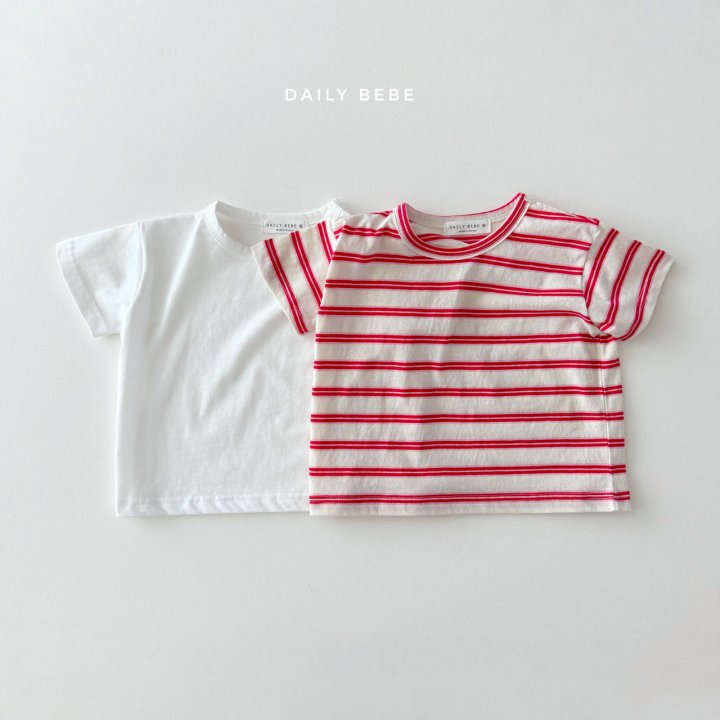 Daily Bebe - Korean Children Fashion - #magicofchildhood - Short Sleeve Tee Set - 2
