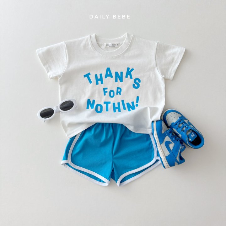 Daily Bebe - Korean Children Fashion - #minifashionista - Thanks Short Sleeve Tee - 8