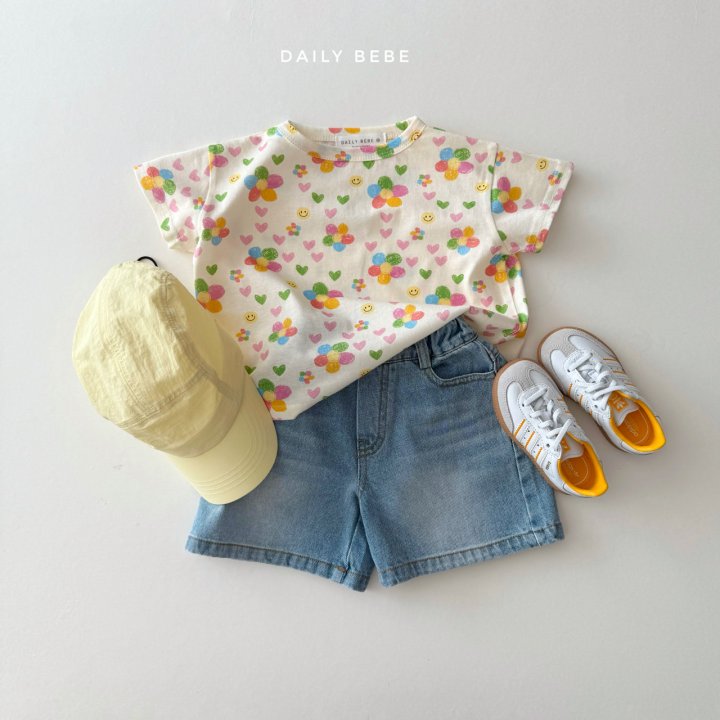 Daily Bebe - Korean Children Fashion - #magicofchildhood - Pattern Short Sleeve Tee - 4