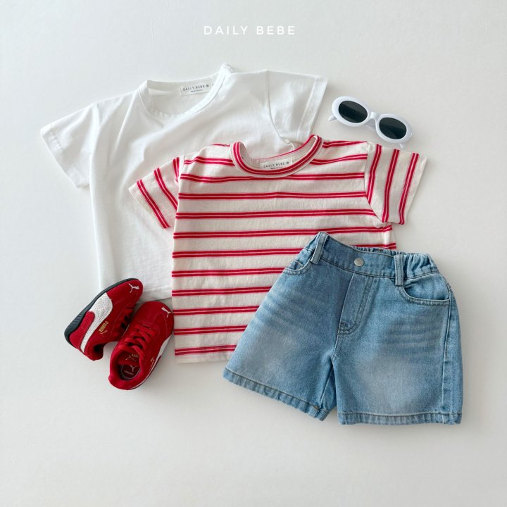 Daily Bebe - Korean Children Fashion - #minifashionista - Short Sleeve Tee Set - 3