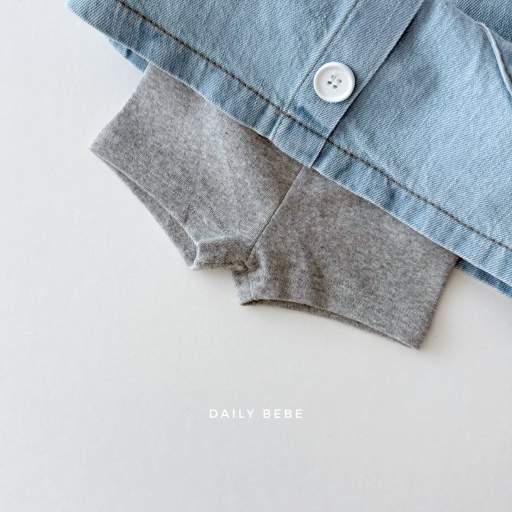 Daily Bebe - Korean Children Fashion - #minifashionista - Heart Denim Skirt - 3
