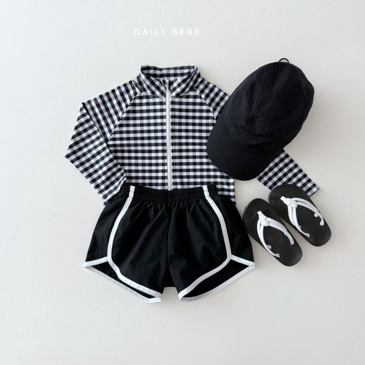 Daily Bebe - Korean Children Fashion - #prettylittlegirls - Check Swim Set - 9