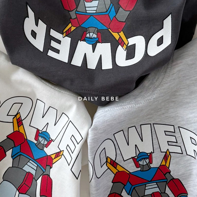 Daily Bebe - Korean Children Fashion - #stylishchildhood - Power Robot Short Sleeve Tee - 11