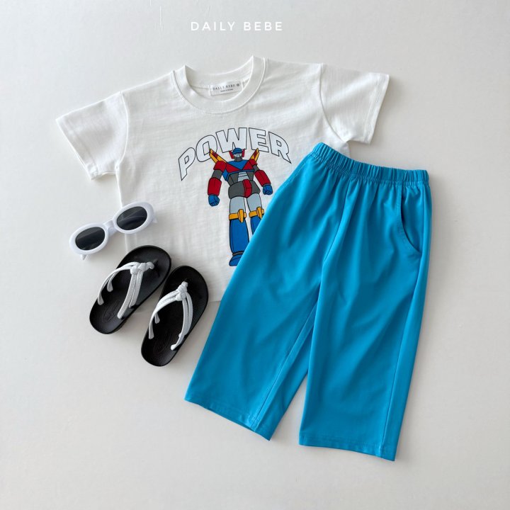 Daily Bebe - Korean Children Fashion - #todddlerfashion - Power Robot Short Sleeve Tee - 9