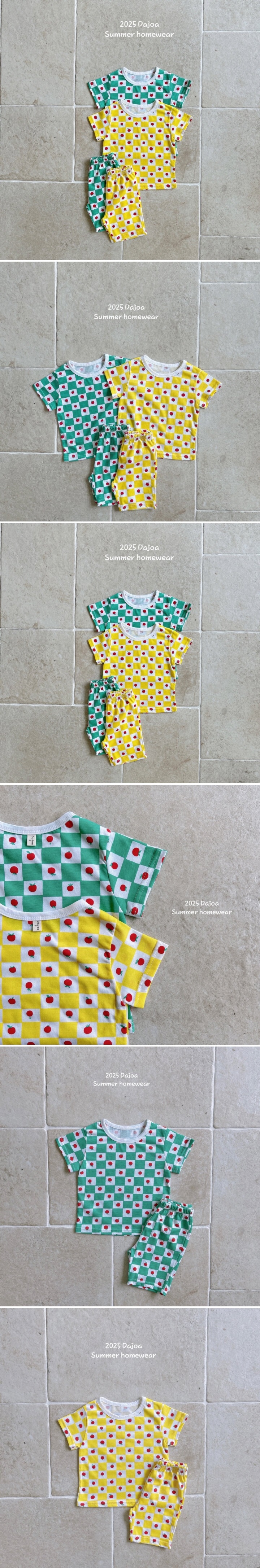 Dajoa - Korean Children Fashion - #minifashionista - Summer Apple Easywear