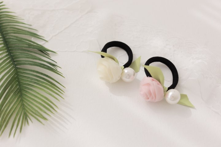 Dalla - Korean Baby Fashion - #babyboutique - Rose Hair Tie