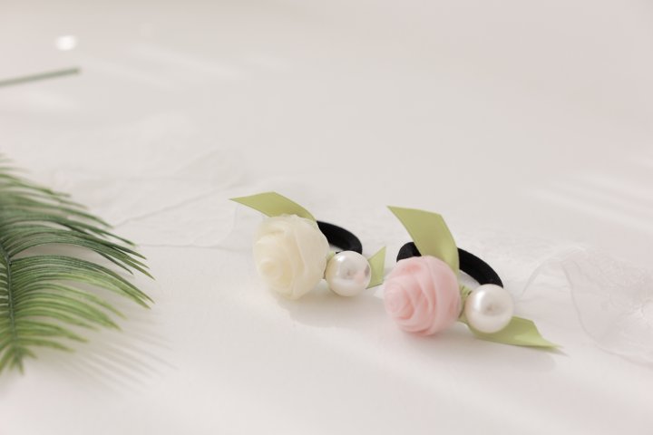 Dalla - Korean Baby Fashion - #babyboutique - Rose Hair Tie - 2