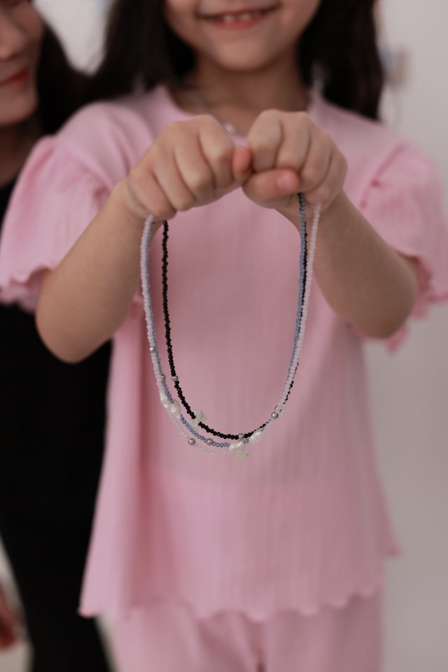 Dalla - Korean Baby Fashion - #babyclothing - Bling Ribbon Necklace - 5