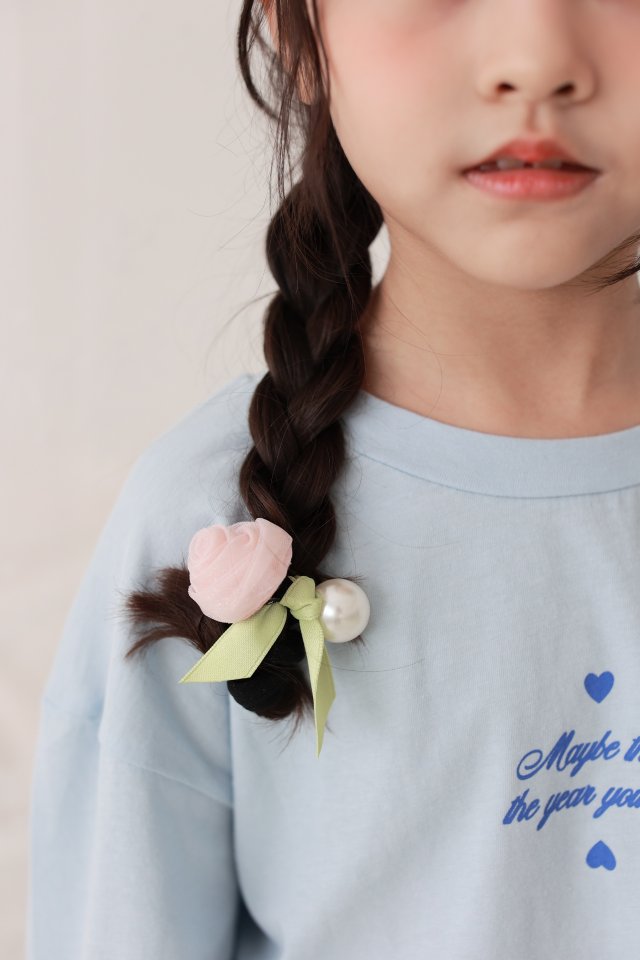 Dalla - Korean Baby Fashion - #babygirlfashion - Rose Hair Tie - 7