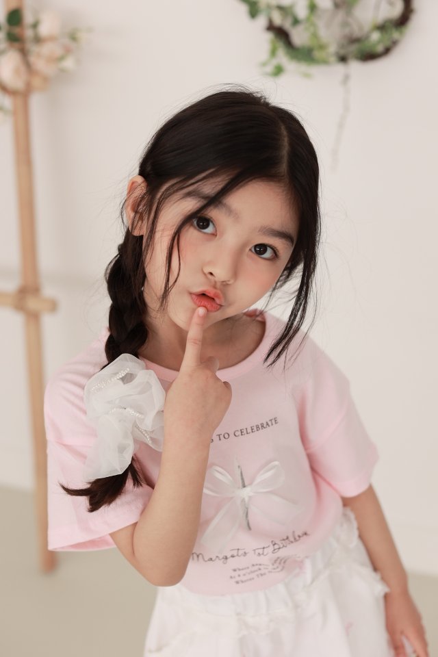 Dalla - Korean Baby Fashion - #babylifestyle - Chiffon Pearl Hair Tie - 7