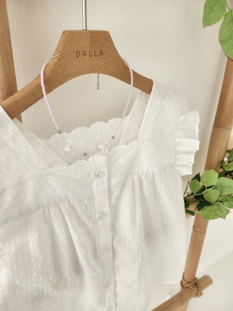 Dalla - Korean Baby Fashion - #babyoutfit - Bling Ribbon Necklace - 12