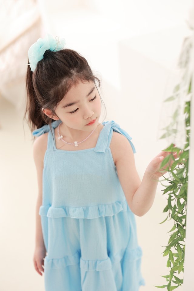 Dalla - Korean Baby Fashion - #babyoutfit - Chiffon Pearl Hair Tie - 10