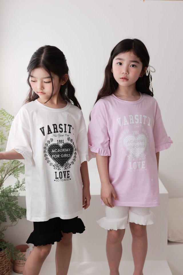 Dalla - Korean Children Fashion - #Kfashion4kids - Varsity Long Tee - 6