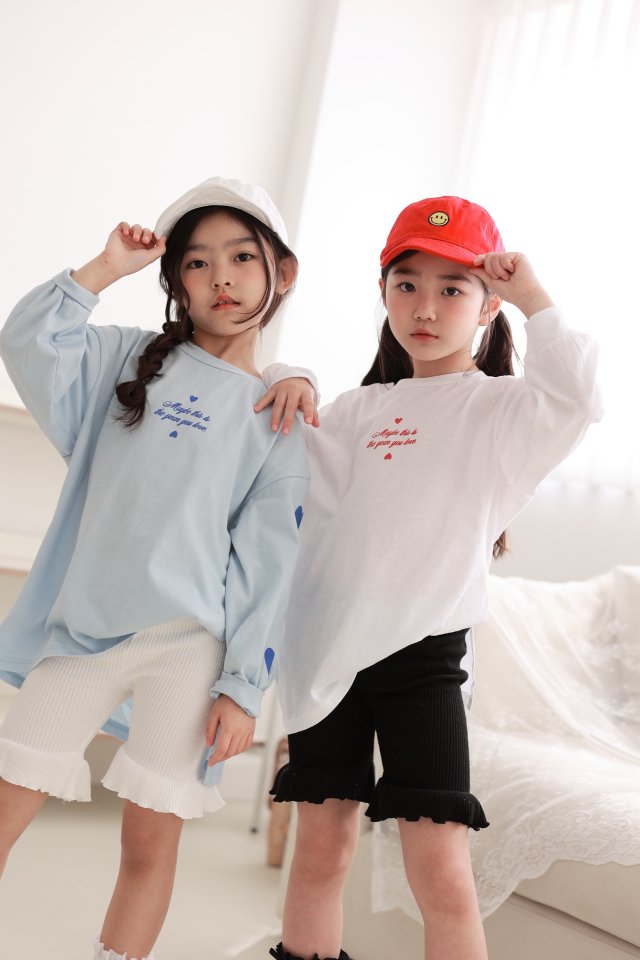 Dalla - Korean Children Fashion - #Kfashion4kids - Love Summer Long Sleeve Tee - 5